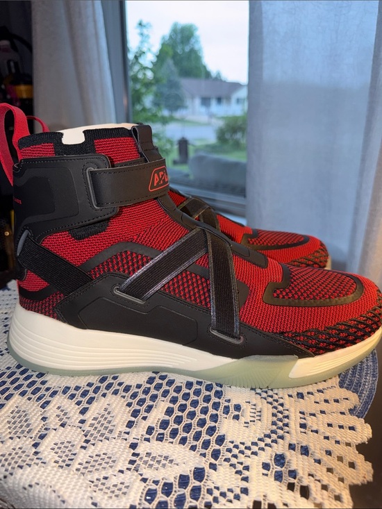 APL Super Future High Top Sneakers Red Black White Men’s 11 Women’s 12.5 NEW”. main image 11